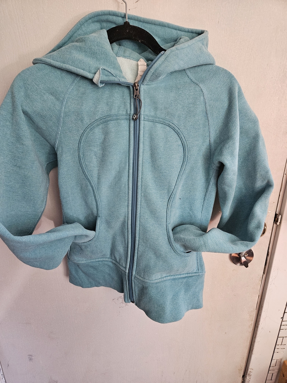 lululemon athletica Teal Zip-Up Hooded Jacket